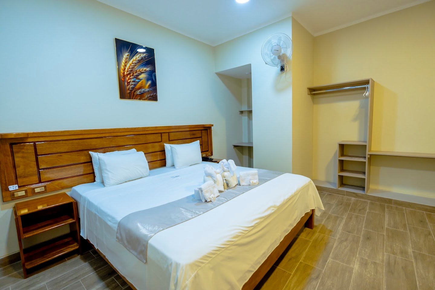 Habitación doble con aire acondicionado
